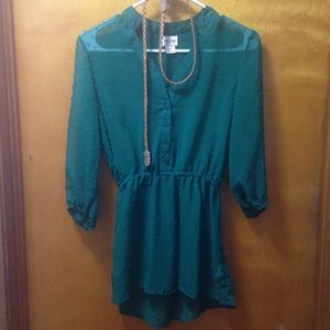 [MOSSIMO] Emerald Green Tunic with Belt